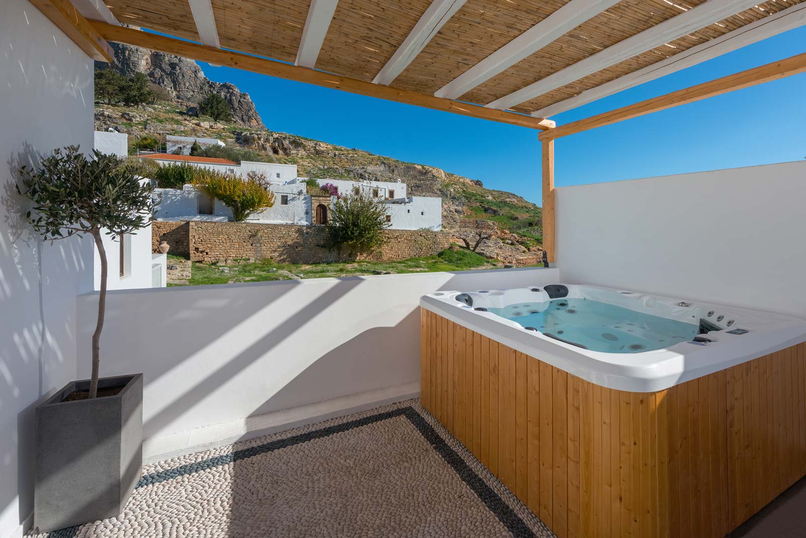 Villa Hecate – View from First Floor – Courtyard Villa Hecate - View from First Floor - Courtyard